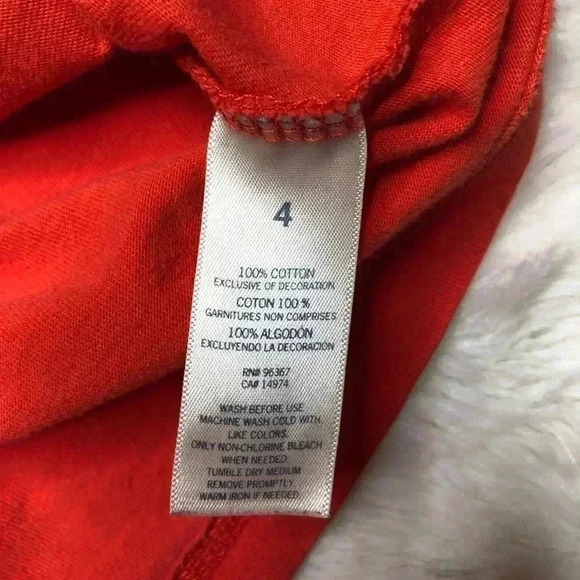 OshKosh Shirt Number 9 Orange Size 4T - Picture 6 of 16